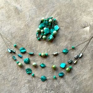 Turquoise Necklace & Bracelet Set